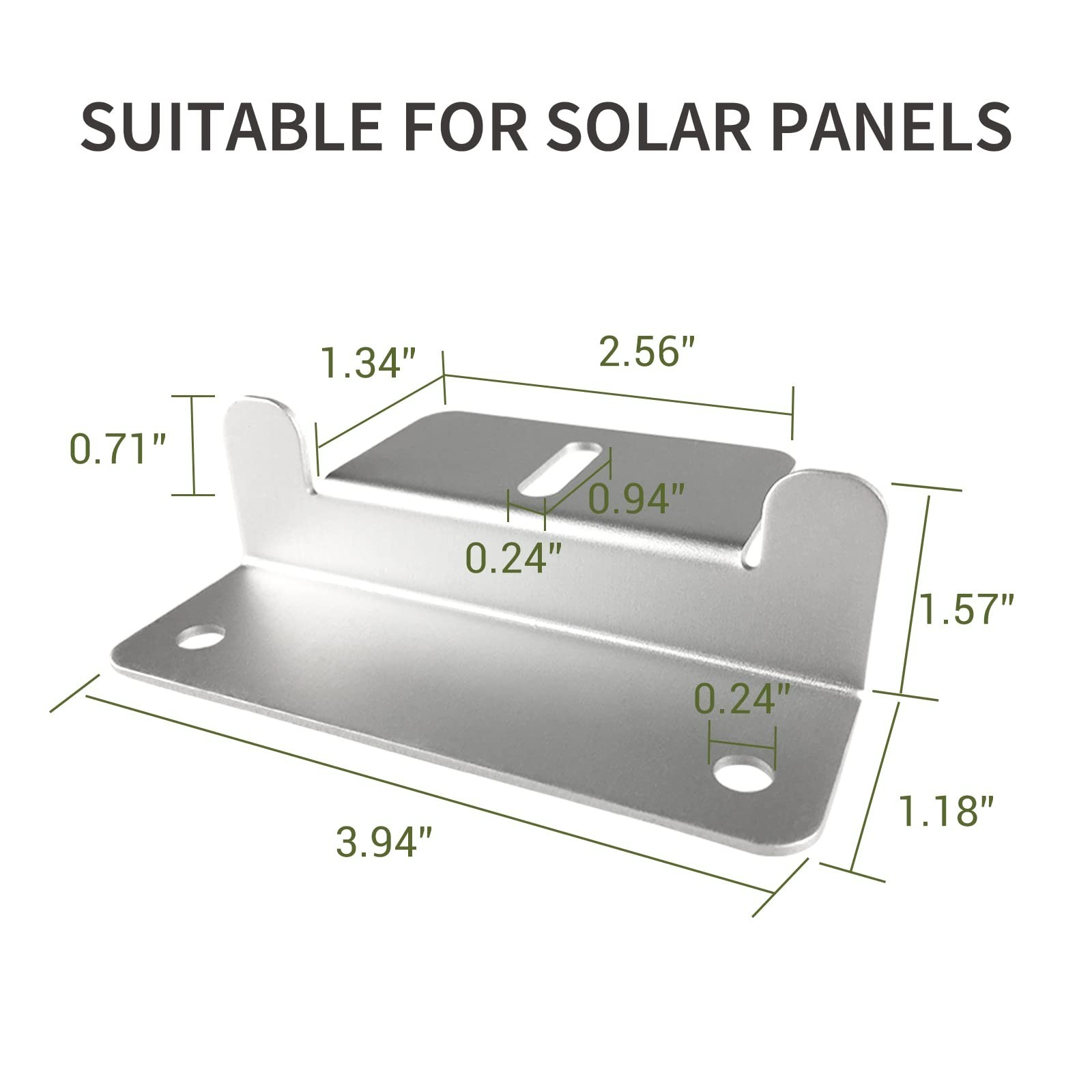 HQST Solar Panel Mounting Brackets with Nuts and Bolts Set of 4 Units, Suppor…
