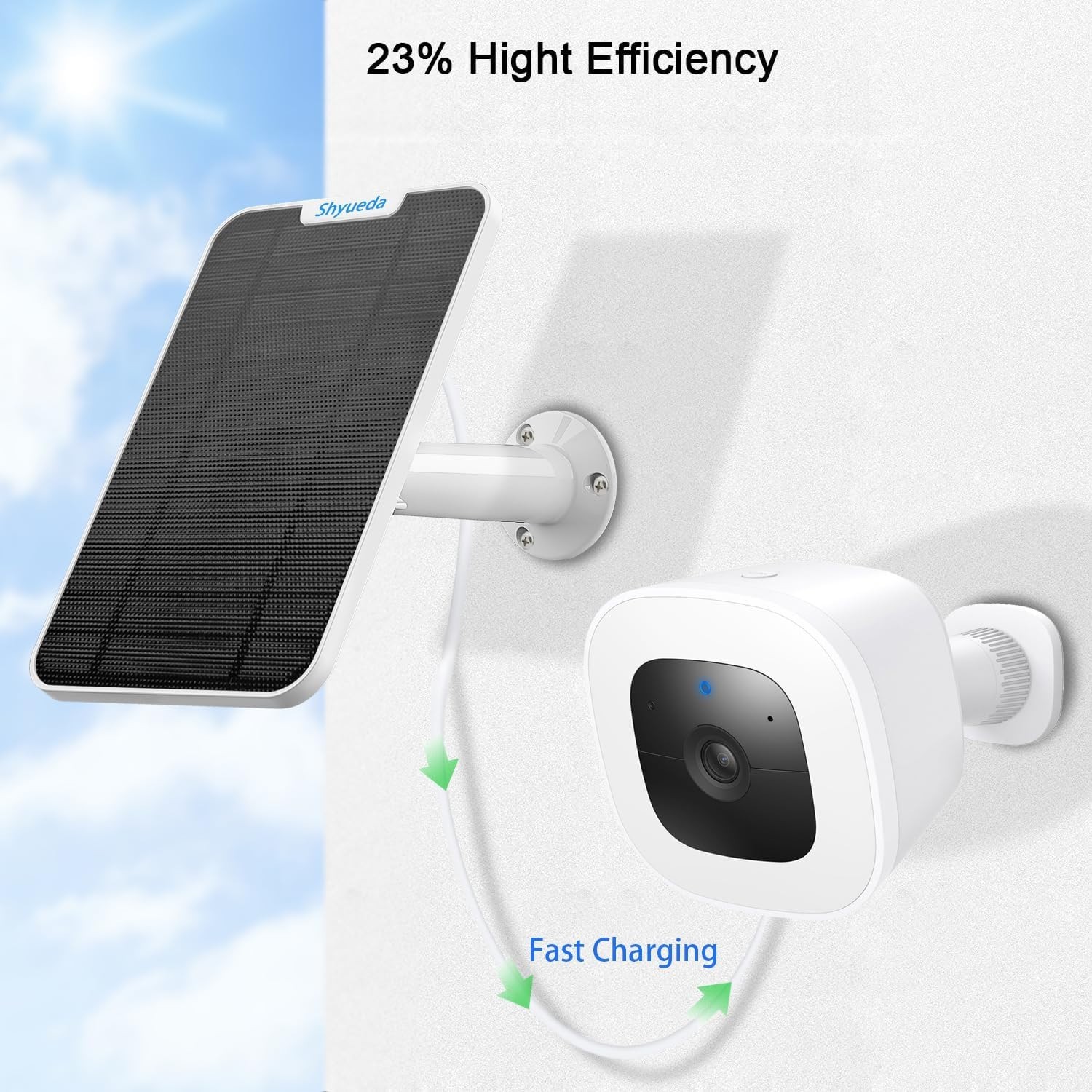 Solar Panel Charger for Eufycam 3C/2C Pro/2 Pro