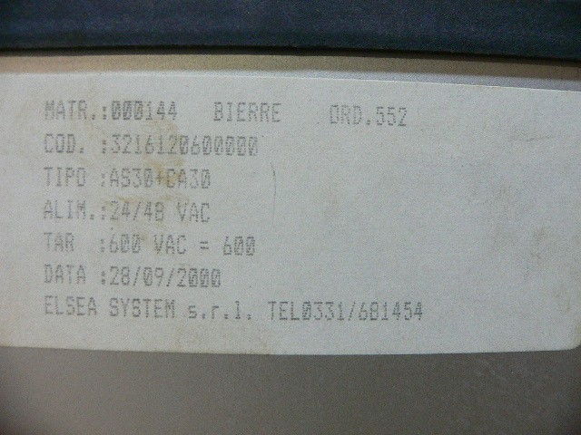Elsea Systems 3216120600000, As30+Ca30 24/48V 600V Controller