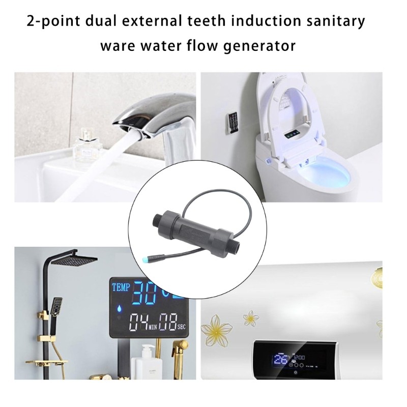 5V Mini Water Turbines Generator Water Power Generator for Home & Bathroom Use
