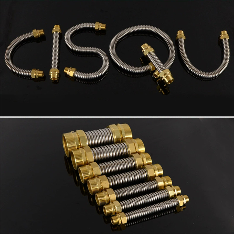 1/2″ 3/4″ 1″ Stainless Steel Corrugated Tube Solar Tube Heating Copper Head