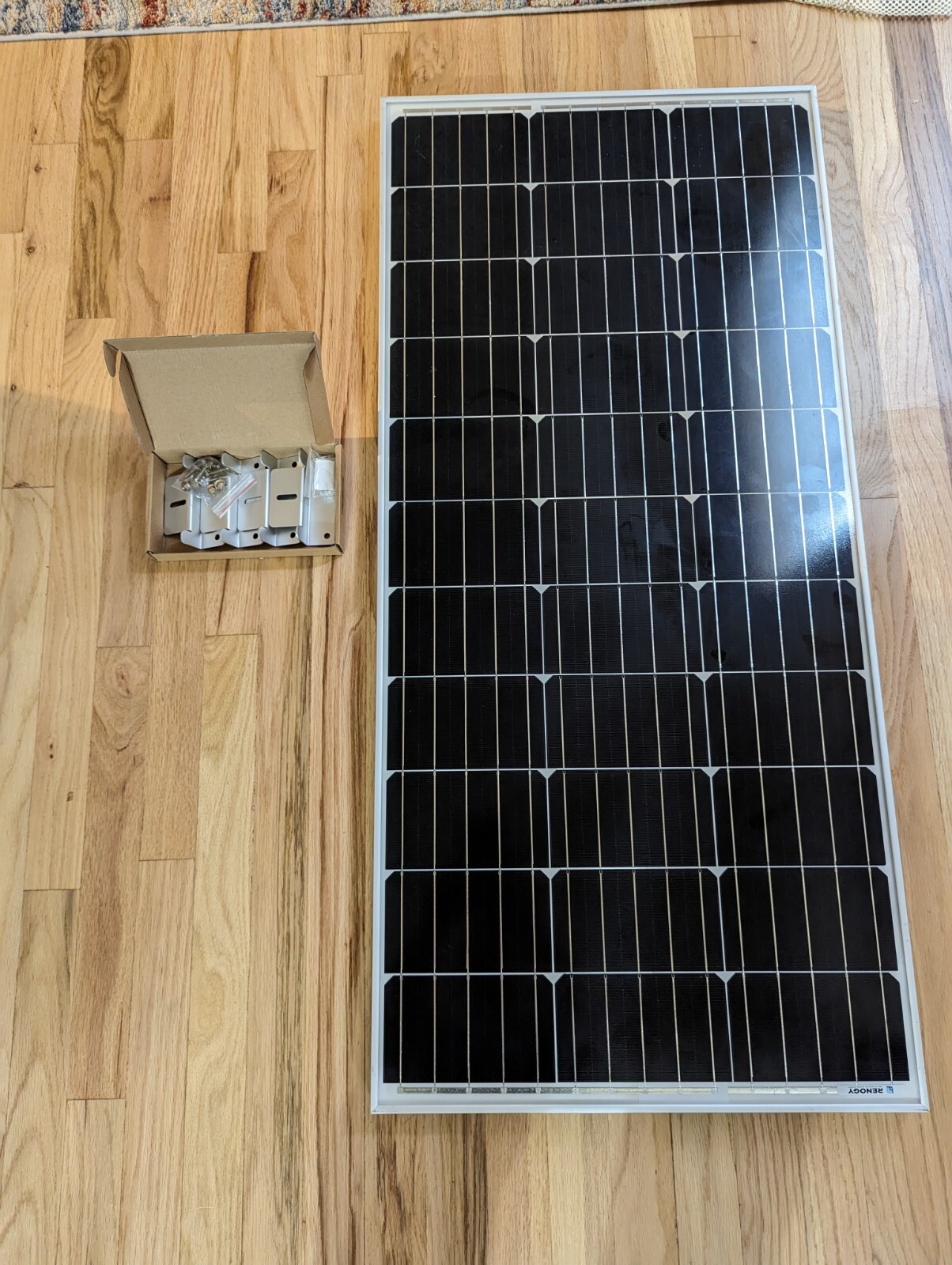 Renogy 100D-SS 12V Mono Compact Design Solar Panel w/ Mounting Backets