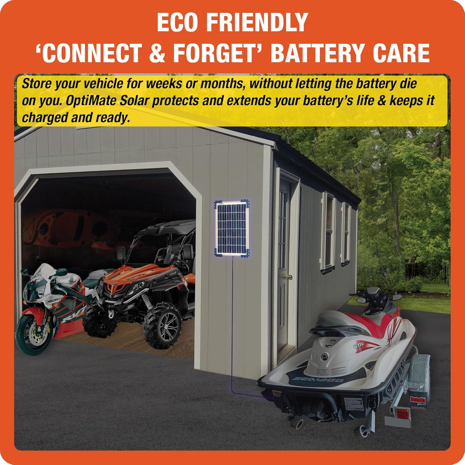 Solar Duo 10W, TM522-D1, 6-Step 12V / 12.8V 0.83A Weatherproof Solar Battery Sav