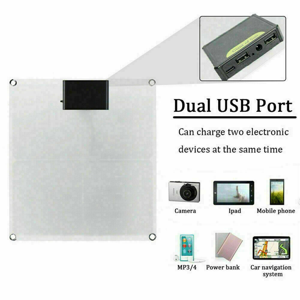 200 Watts Solar Panel Kits 100A 12V Battery Charger With Controller Caravan Boat