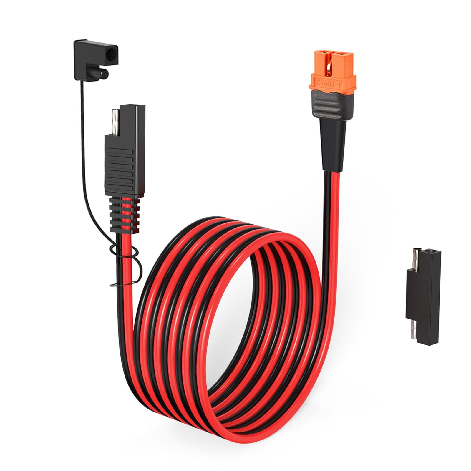 ELFCULB 12AWG XT60i to SAE Adapter Extension Cable with SAE Polarity Reverse …