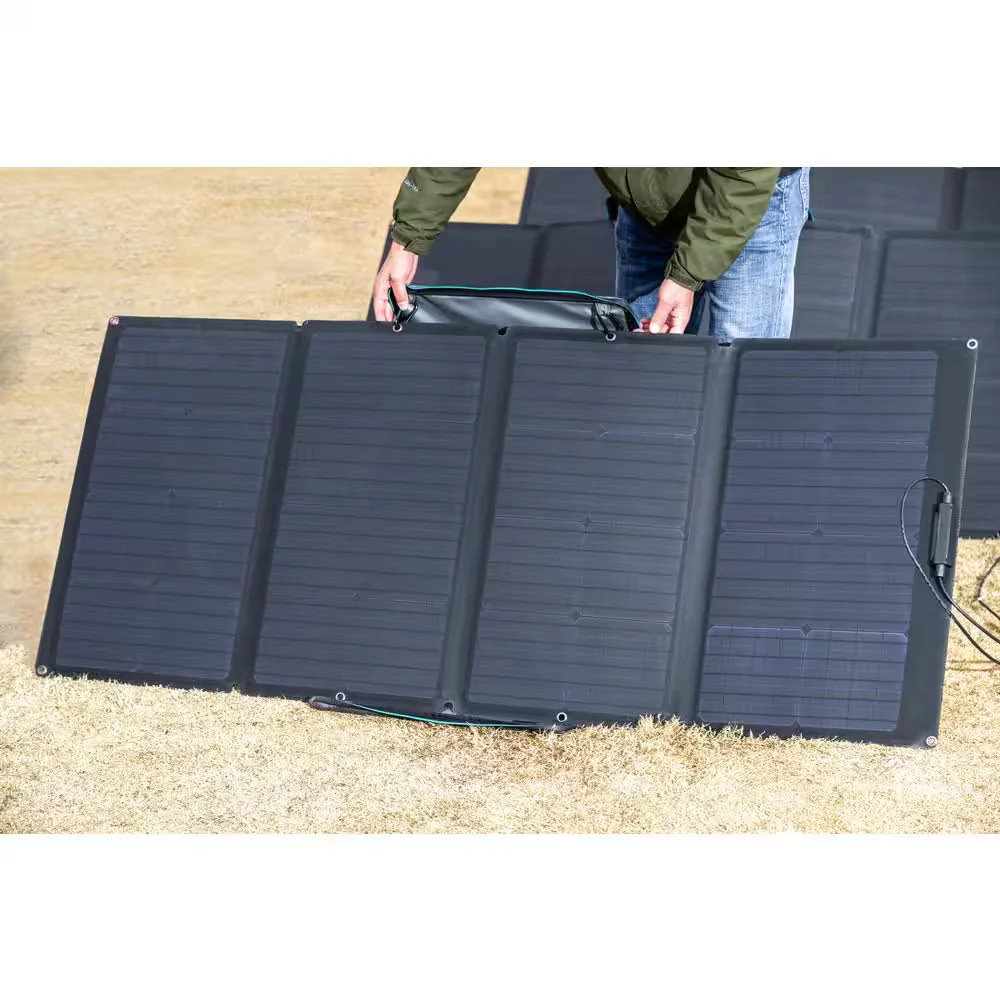 EcoFlow 160W Portable Solar Panel Foldable IP68 Waterproof Solar Charger Case