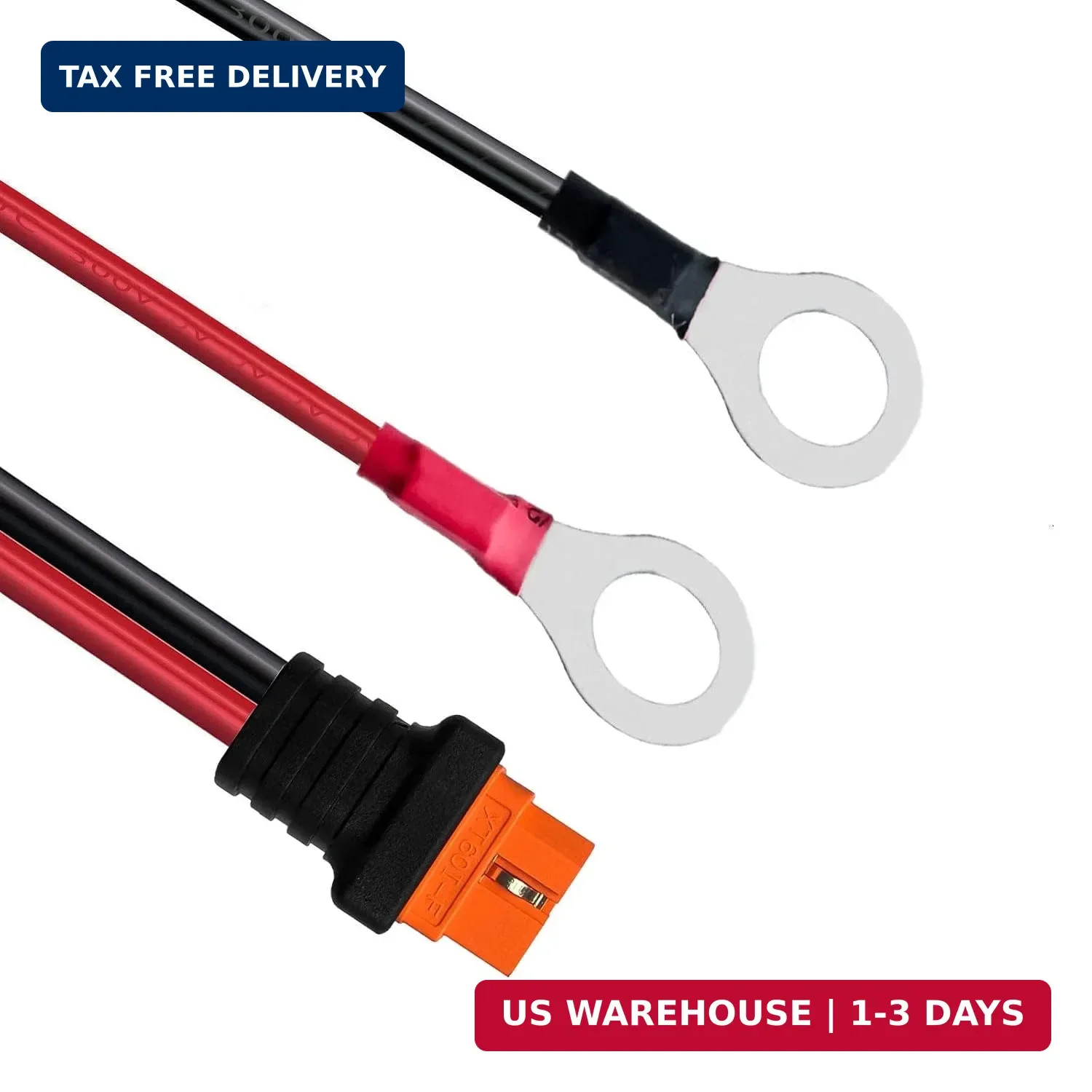 XT60i to O Ring Terminal Cable，More Than 8A，10AWG Extension Cable XT60i Female t