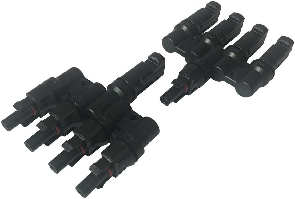 KRXNY Solar Panel PV 1 To 4 T Branch Connectors Cable Coupler Combiner…