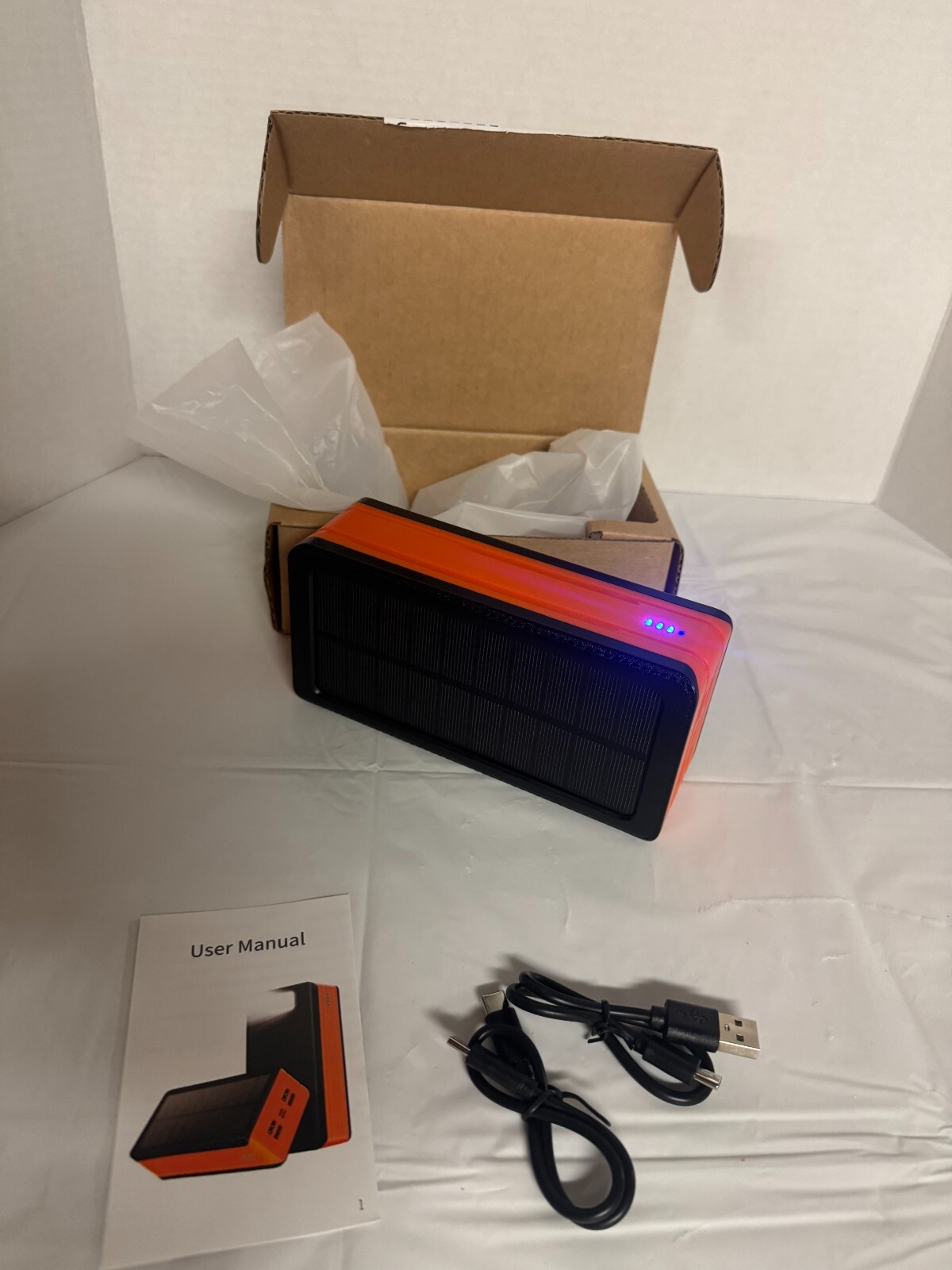 Portable Solar Power Battery 80000mAh