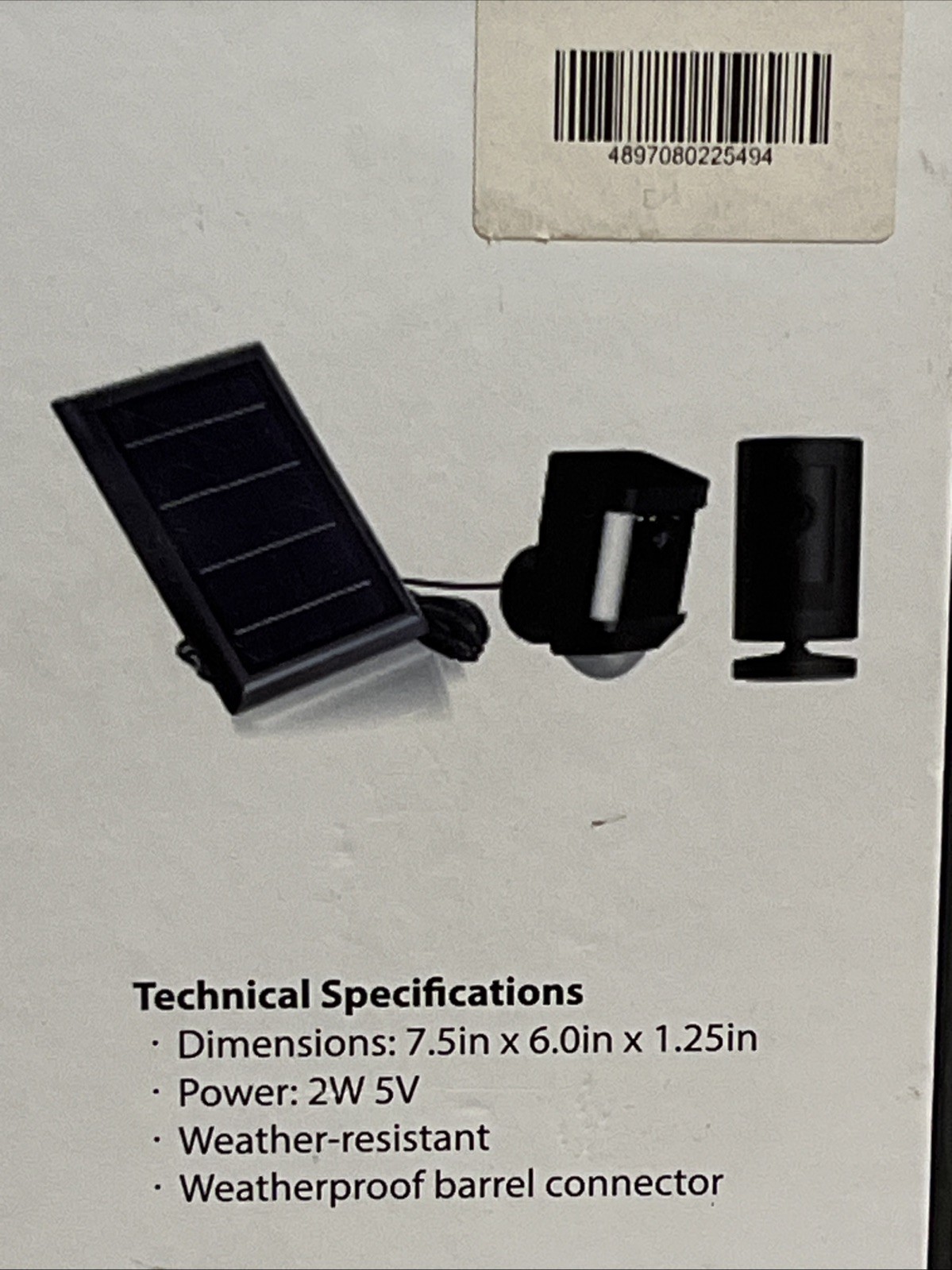 Wasserstein Solar Panel For Ring Spotlight and Stick Up Cam Battery NEW
