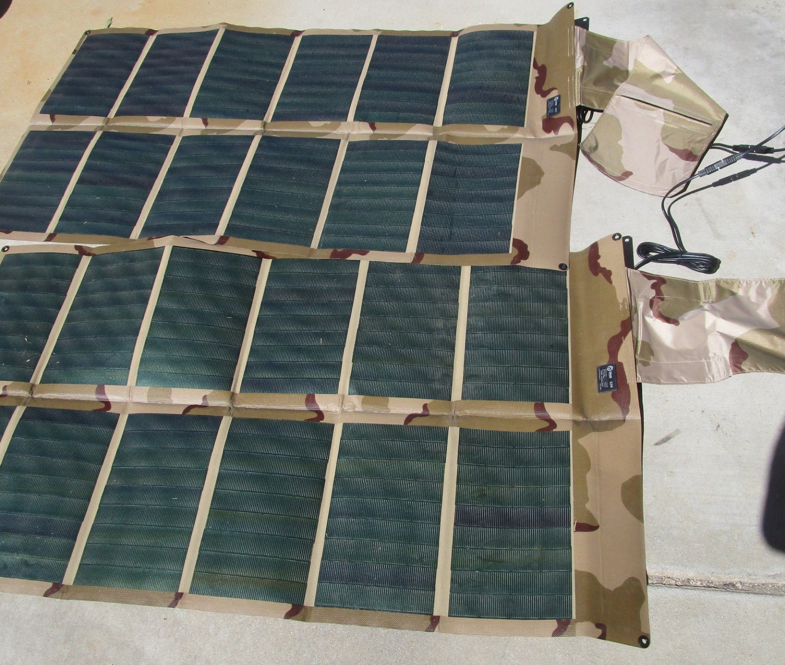 Portable Solar Kit w/ 2 Panels and 12V Cell Inverter-Iris Technology SPACES II