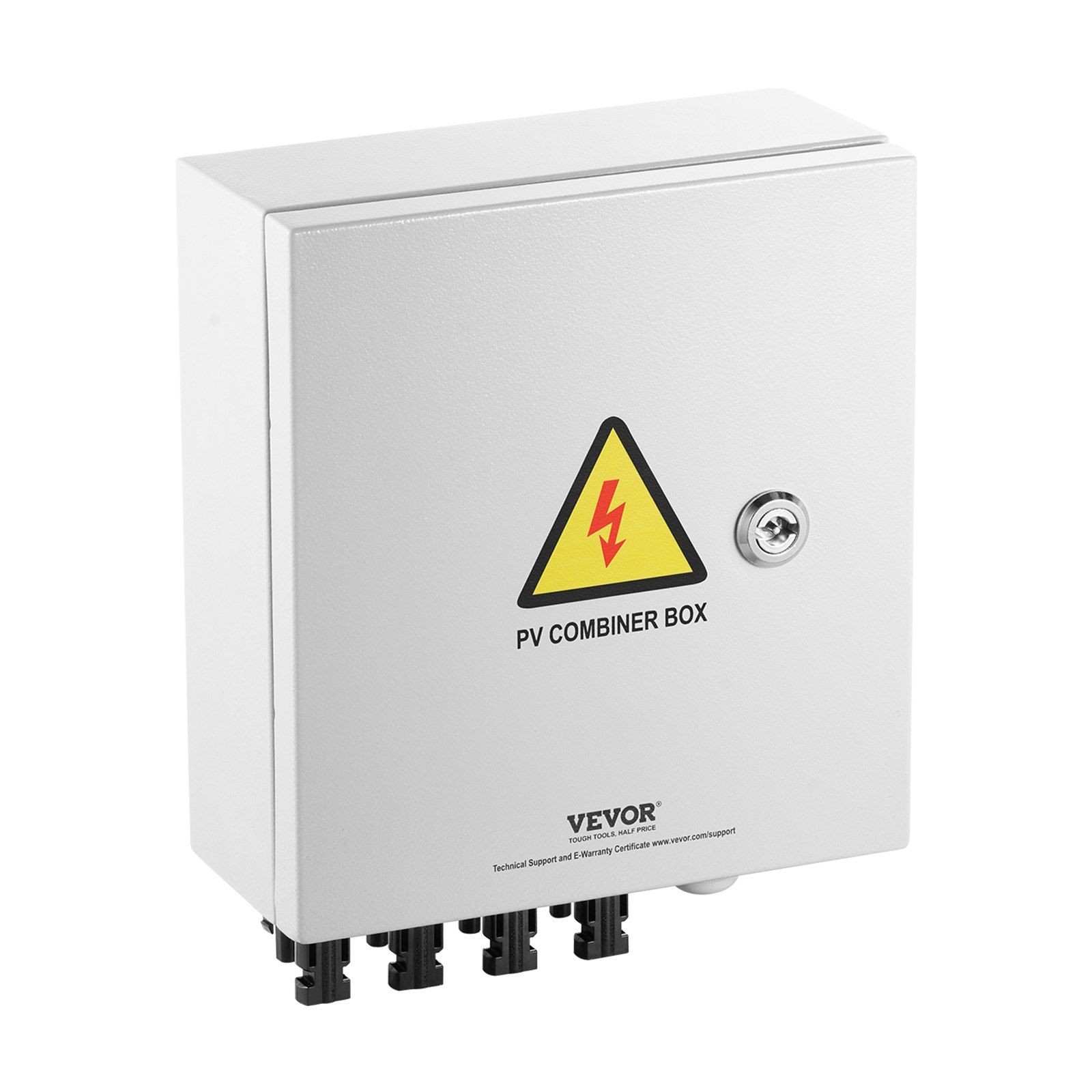4-String 15A Solar PV Combiner Box&Steel Case IP65&Weatherproof Design