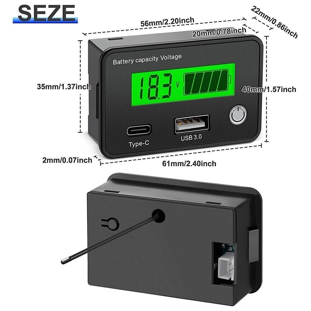DC8 30V Voltage Battery Capacity Indicator for Car and Motorcycle Application