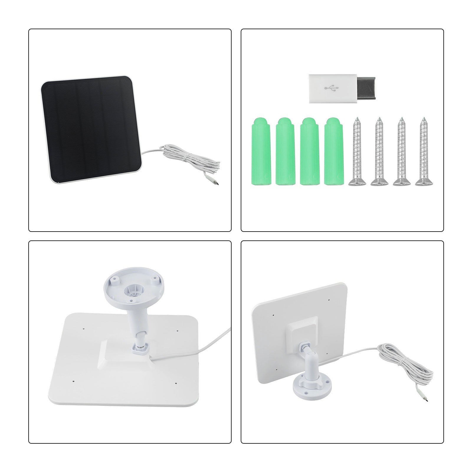 Fast and Efficient Solar Panel Charger for Ring Video Doorbell 5V 1A Output