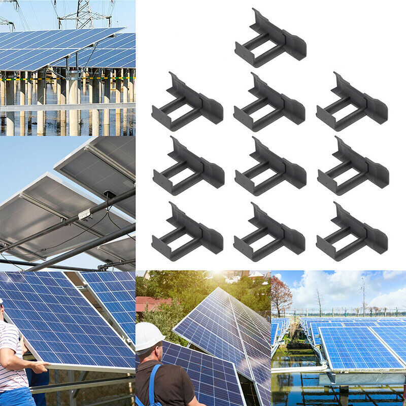 10/20 PCS Solar Panel Photovoltaic Guide Water Drain Water Diversion Clips