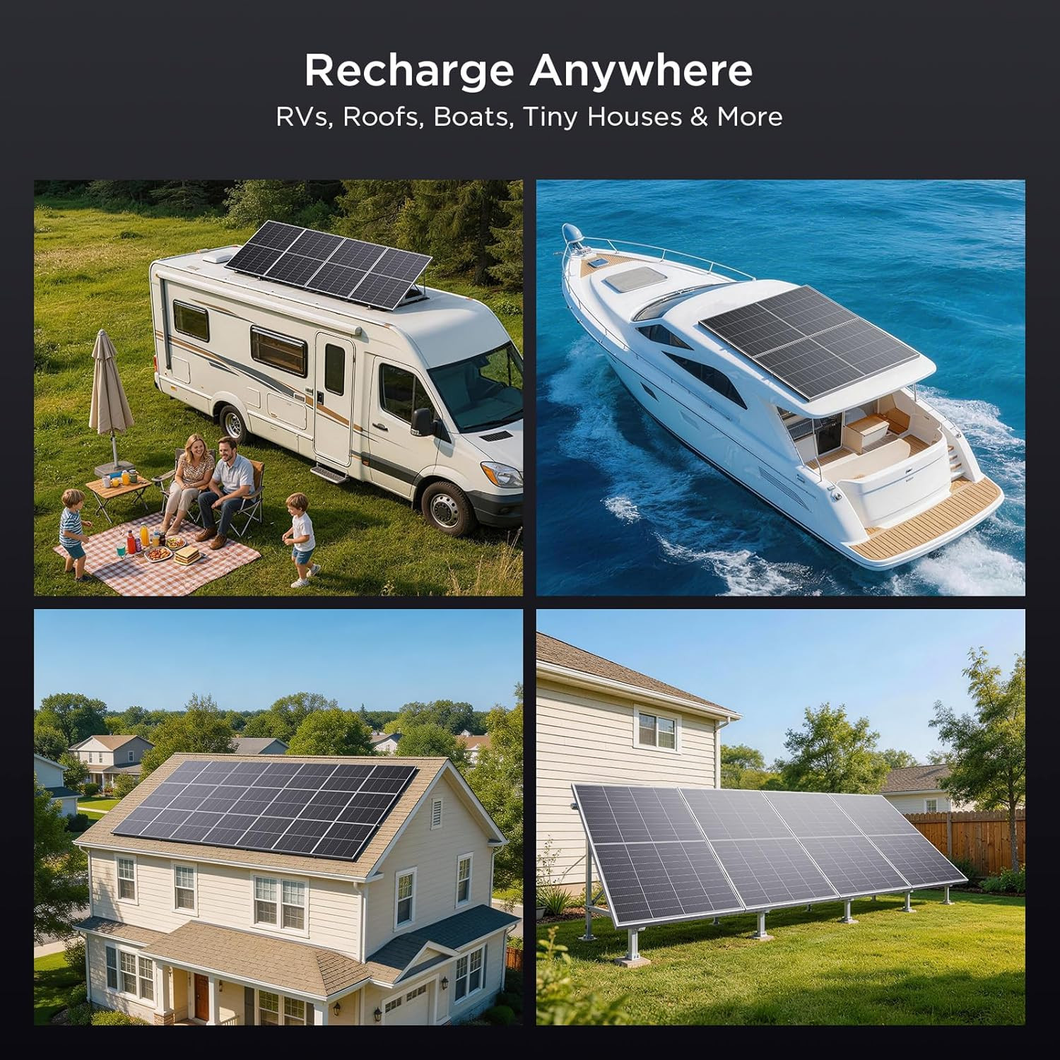 N-Type 16BB 200W Bifacial Solar Panel, 200W Solar Panel for 12V Battery Systems,