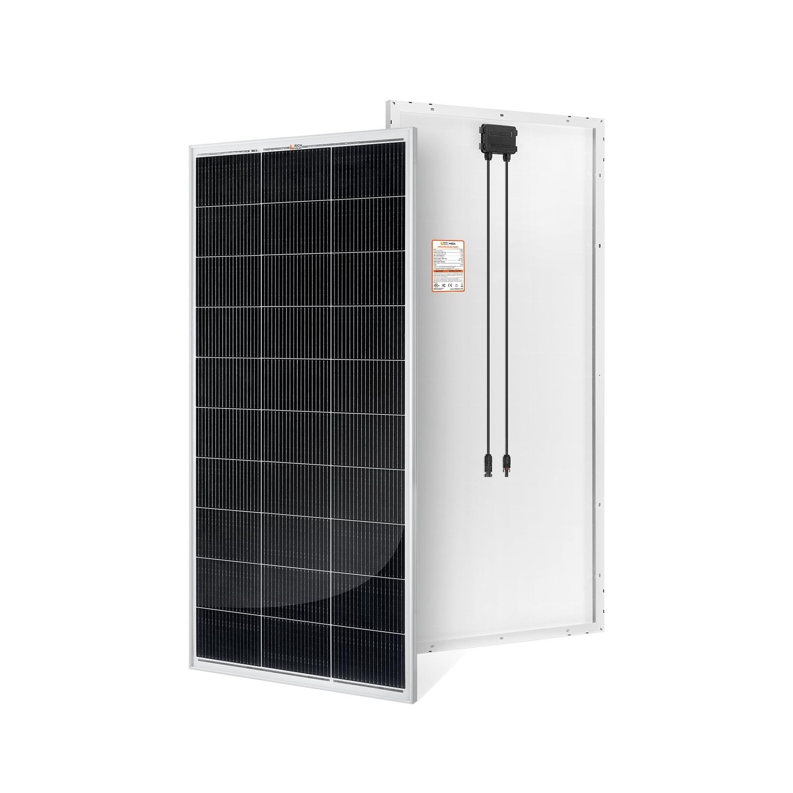 RICH SOLAR 200 Watt 12 Volt 18BB Cell Monocrystalline Solar Panel N-Type Cell…