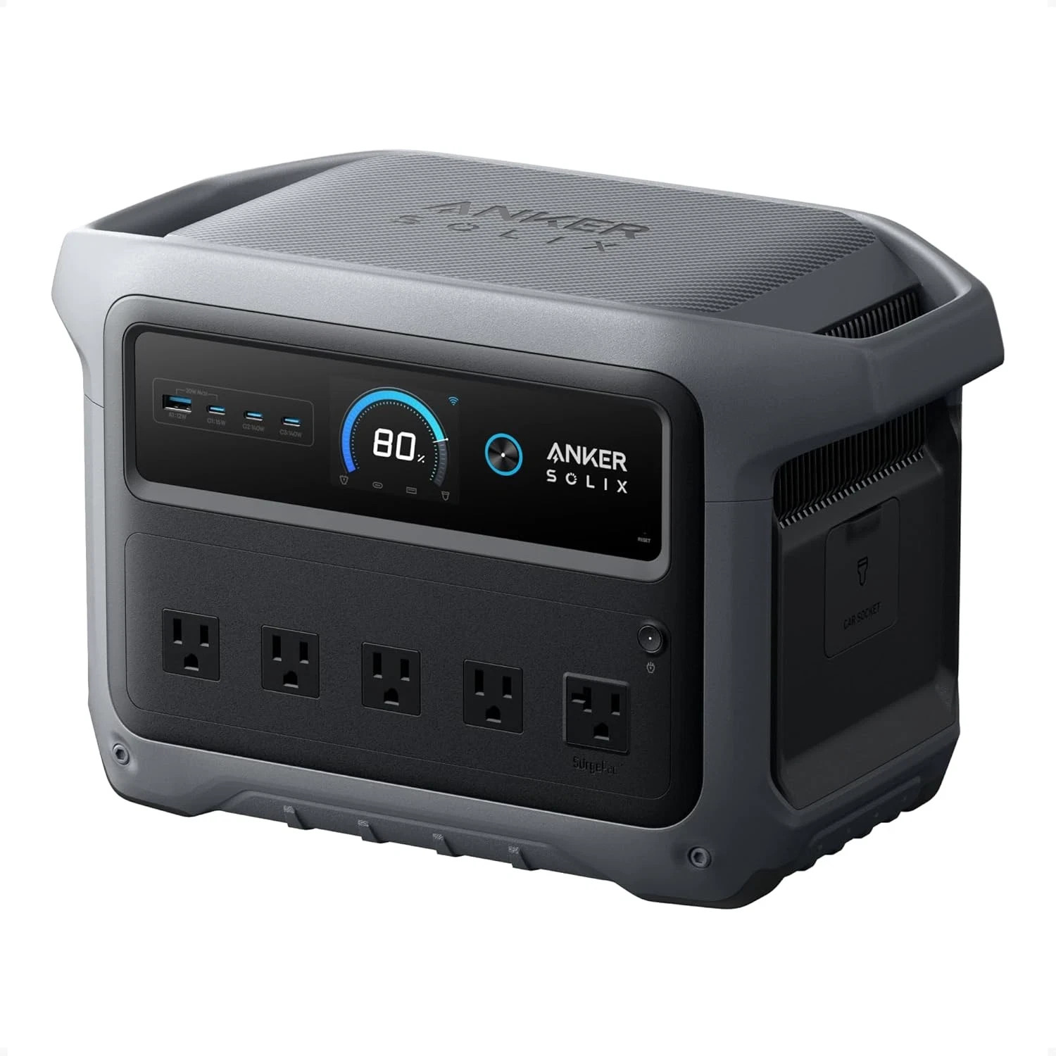 Portable Power Station 2000W 1024Wh LiFePO4 Solar Generator