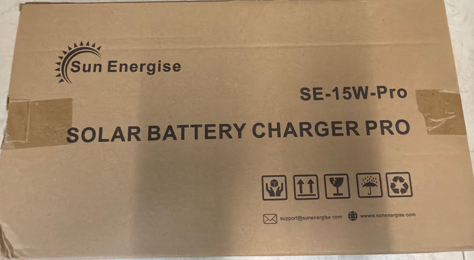 Sun Energise 20W 12V Solar Powered Battery Charger & Maintainer, Built-In Smart