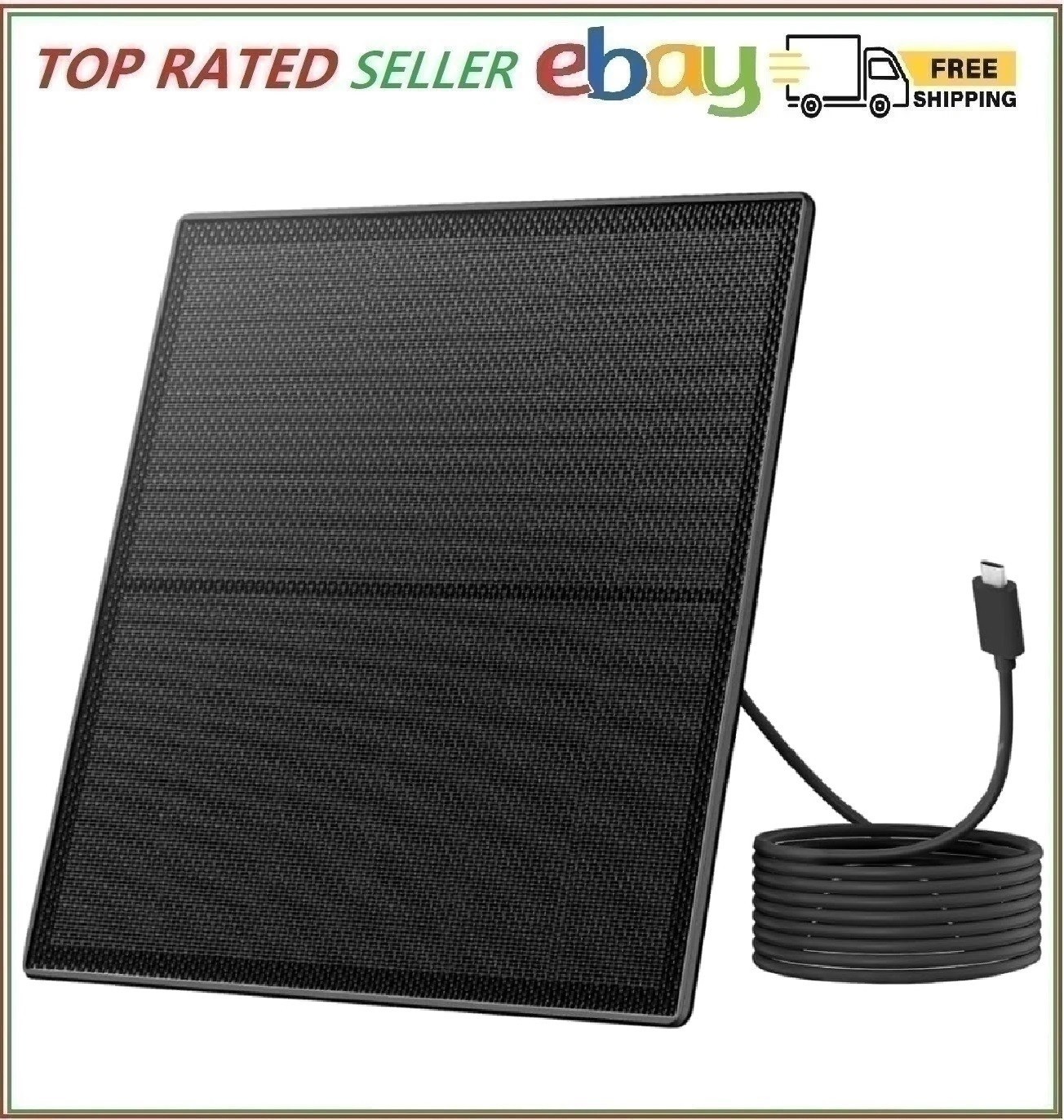 Birdfy 5W Solar Panel for Smart Bird Feeder Camera Type C Charger for Birdfy