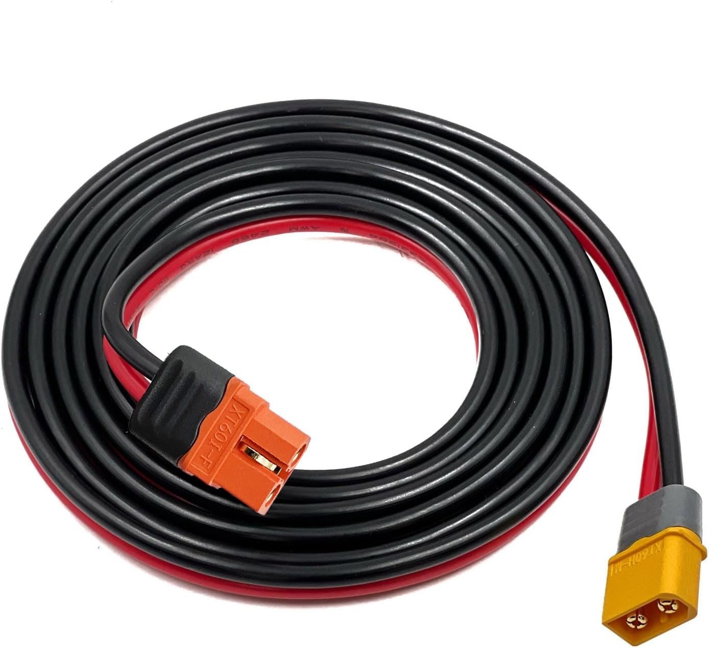 1.5M XT60 Male to Female Solar Charging Cable – 12AWG Adaptation for Ecoflow
