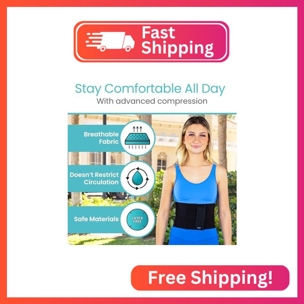 Vive Abdominal Binder Post Surgery (2 Panel) – Postpartum Belly Band – C-Section