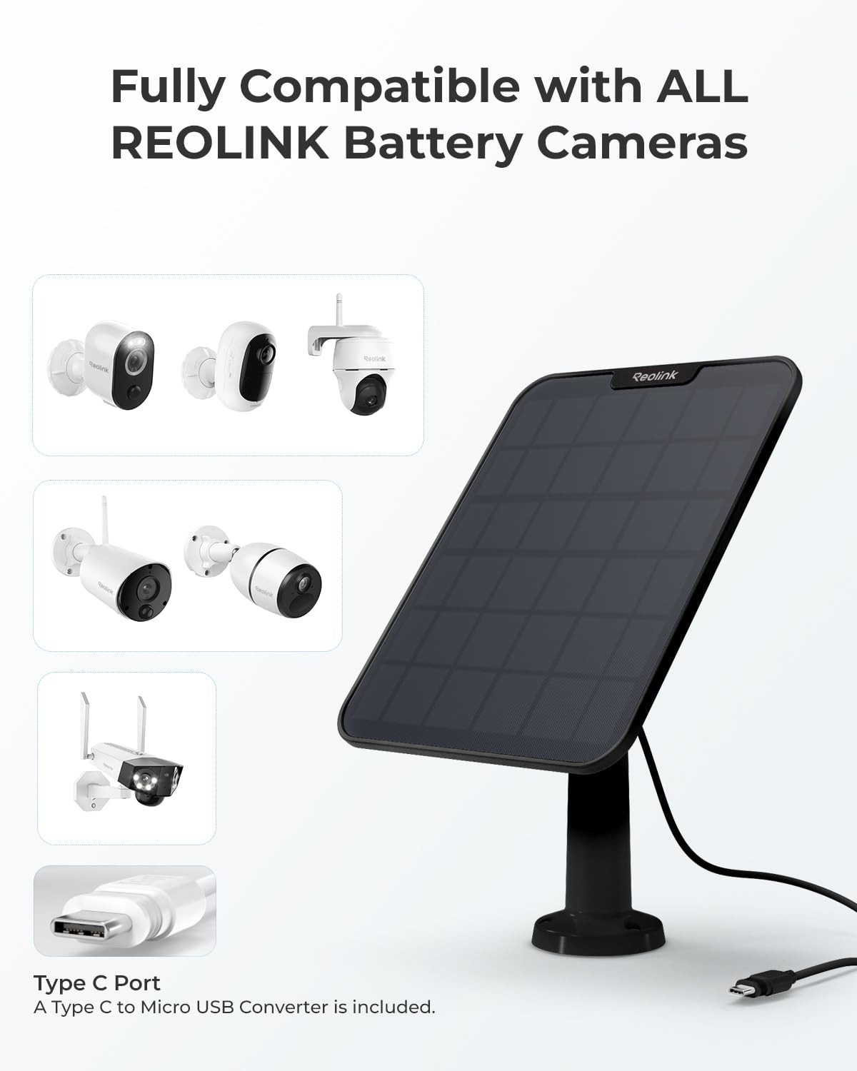 6W Solar Panel Black, Non-Stop Solar Power Supply for All Wireless Battery Ou…