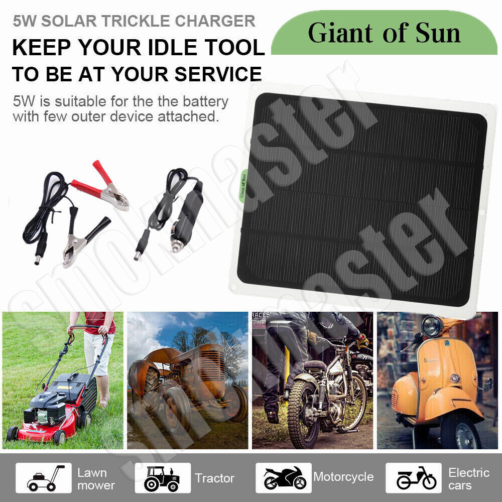 20W 12V Car Boat Yacht Solar Panel Trickle Battery Charger Power Supply Outdoor