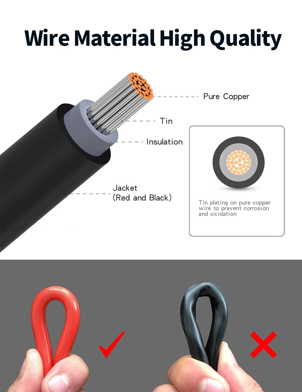 7-in-1 Solar Panel Connector Kit, Universal M-C-4 Cable to DC 8mm XT60 Anders…