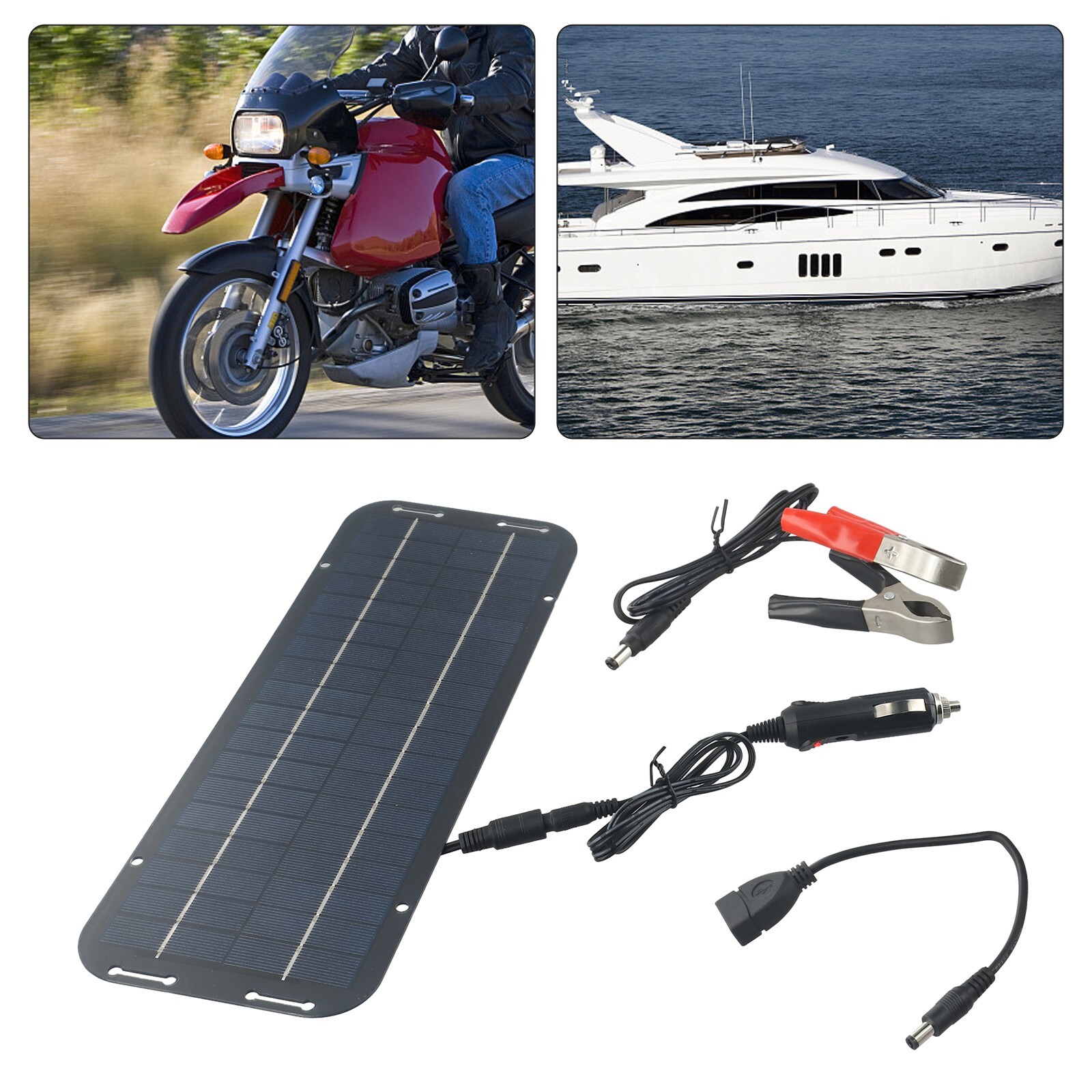 60W Solar Panel 12V olt Trickle Battery Charger For Caravan Car Van Boat Kit