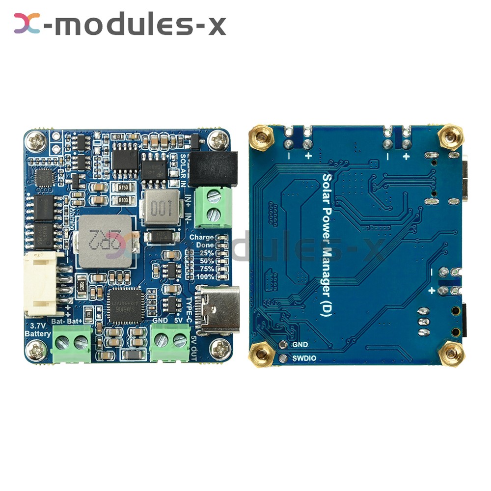 6-24V Solar Panel Power Management Module 5V 3A Supports MPPT, PD QC FCP SFCP