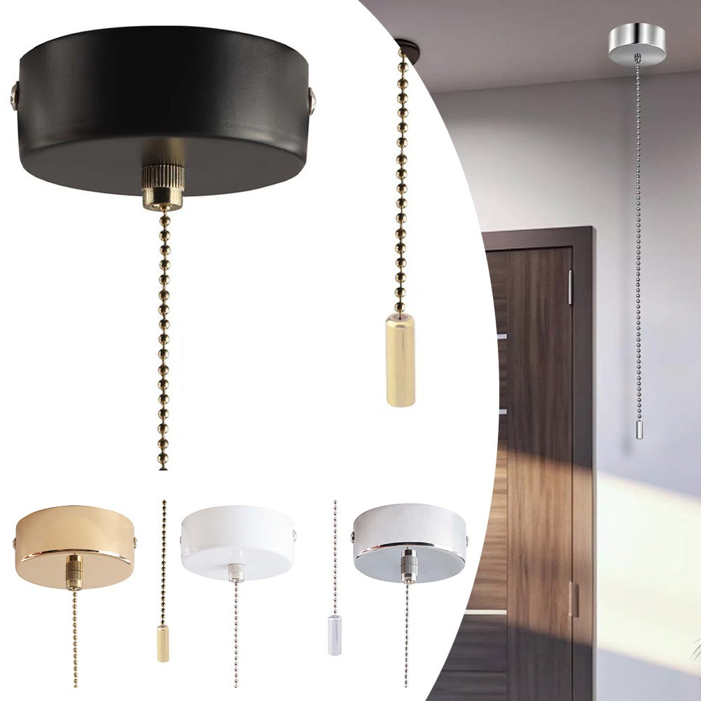 Ergonomic Pull Cord Light Switch with Smooth Operation and 100cm Chain