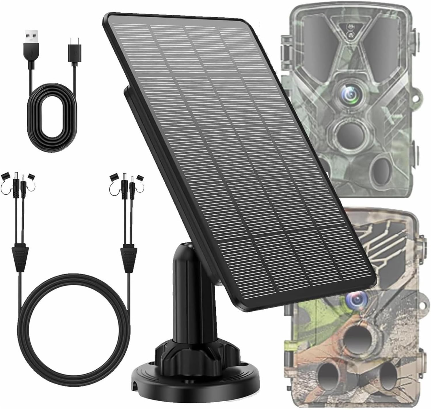 Universal Solar Charger for Trail Cameras – Waterproof & Lightweight