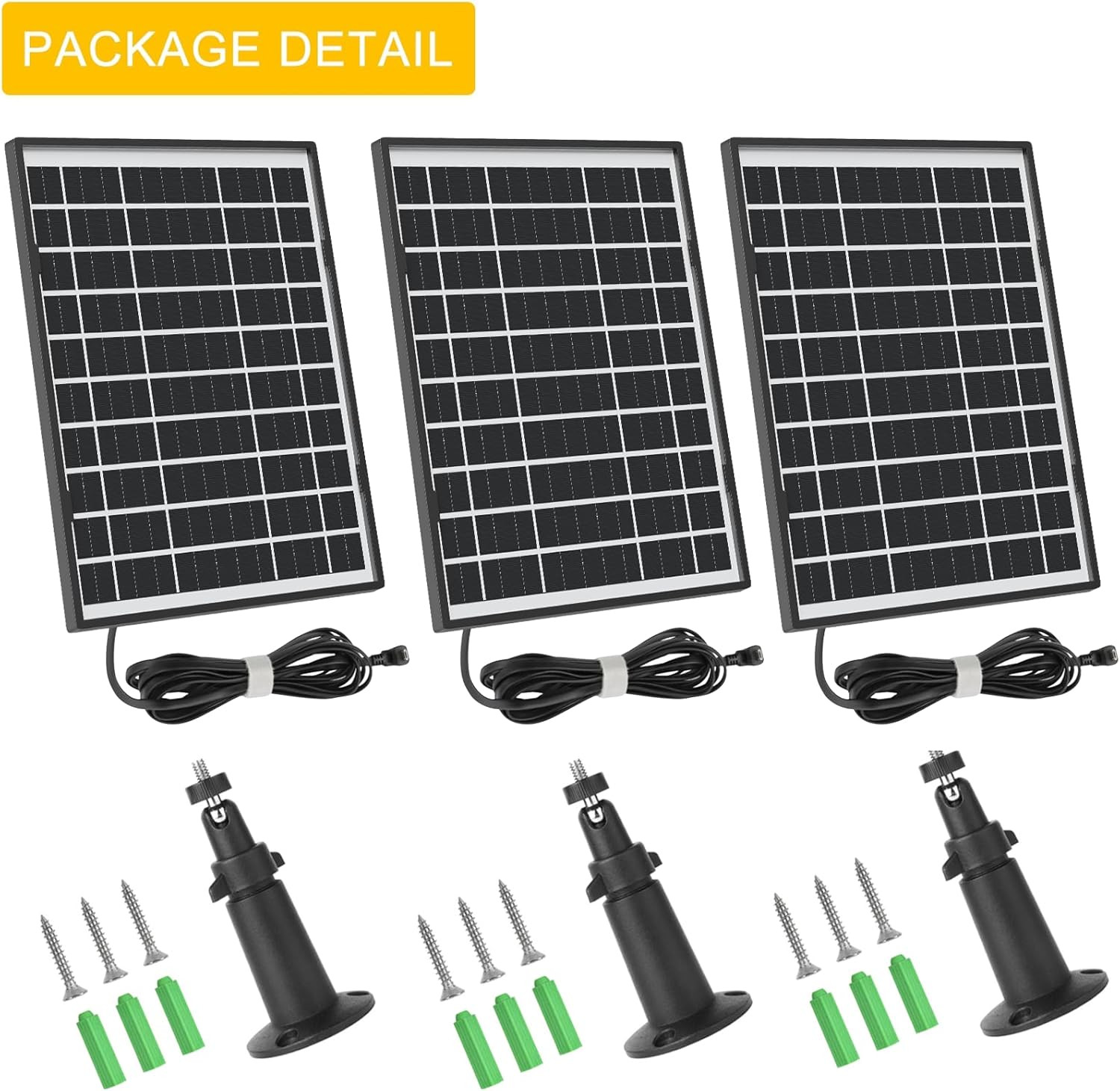 3 Pack Solar Panel Compatible with Blink Outdoor 4 (4Th Gen)/ (3Rd Gen) XT3 and