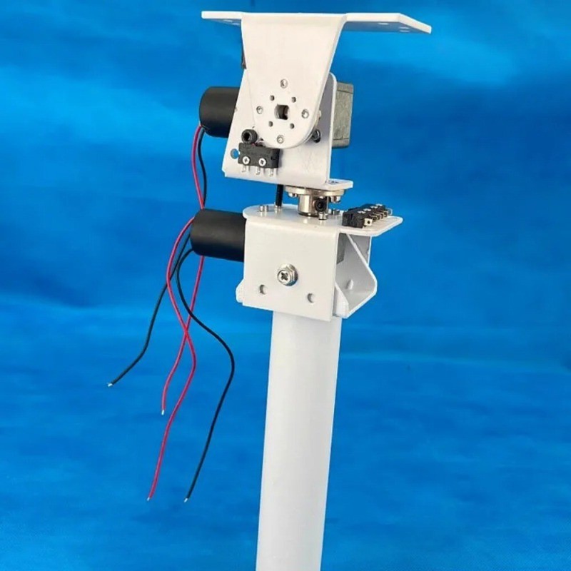 DC Dual Axis Pan Tilt Solar Tracking Monitor Heavy Duty High Torque All Metal