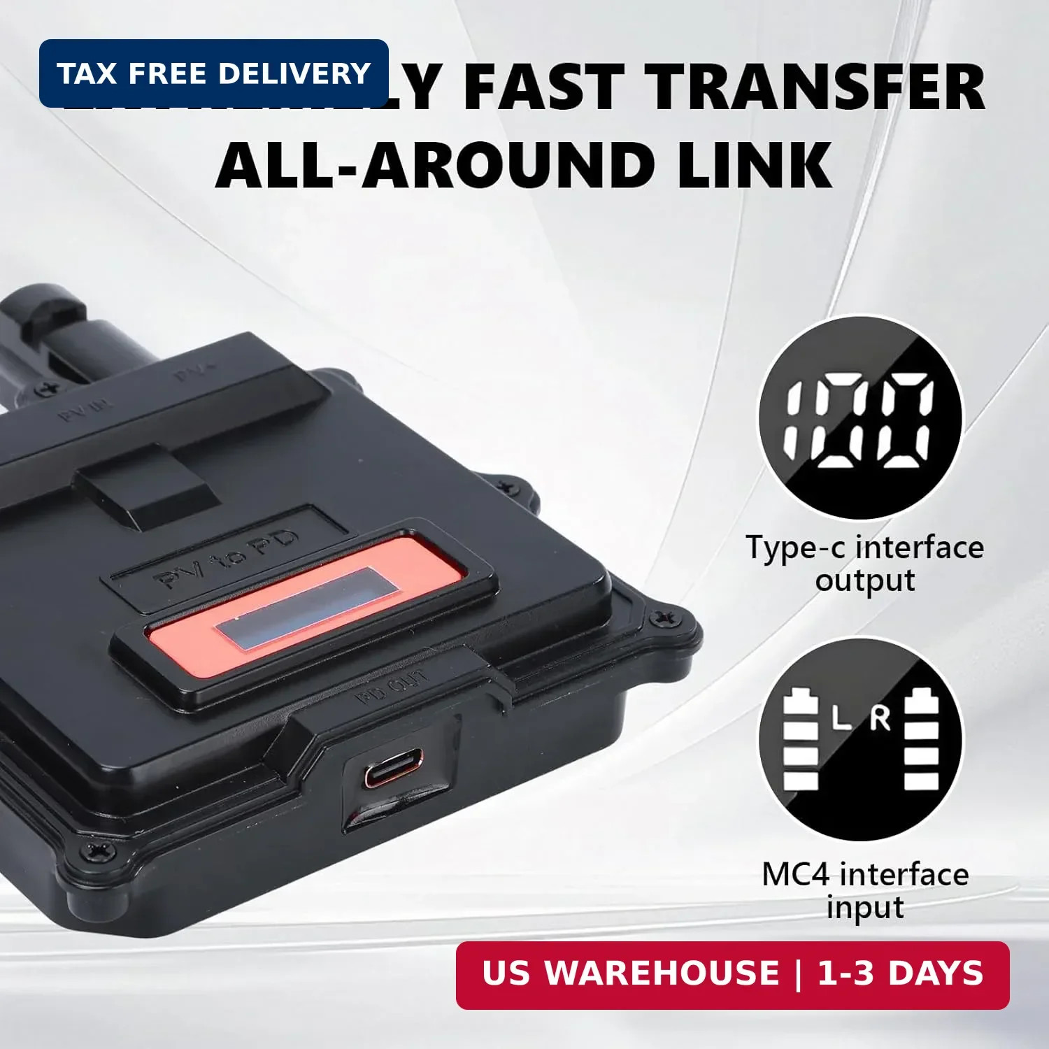 Transportable Solar Device 65W Support PD3.0 Consistent Power Financial Institut