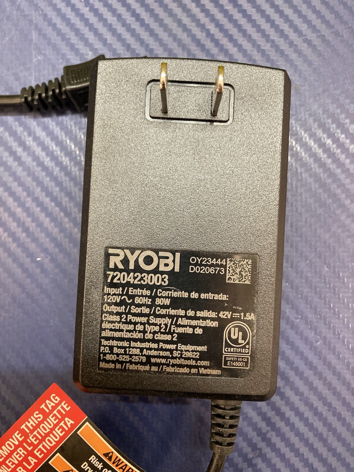 Ryobi 40V RYI1802BTVNM 3000W/1800W Power Station (Tool Only)