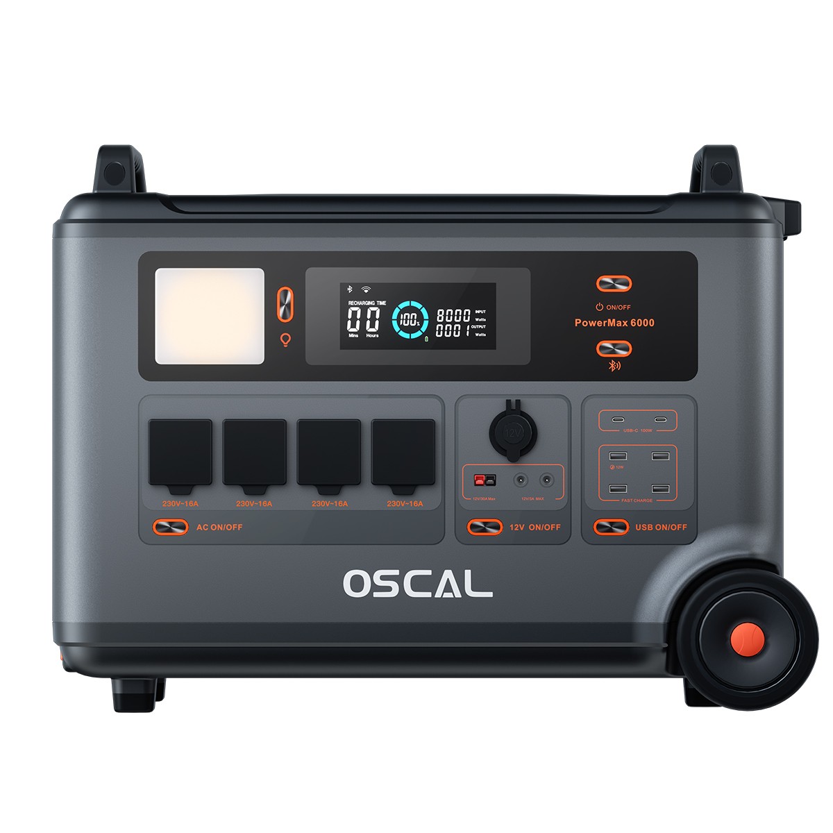 Blackview OSCAL PowerMax 6000W Portable Power Station 3600Wh +2x200W Solar Panel