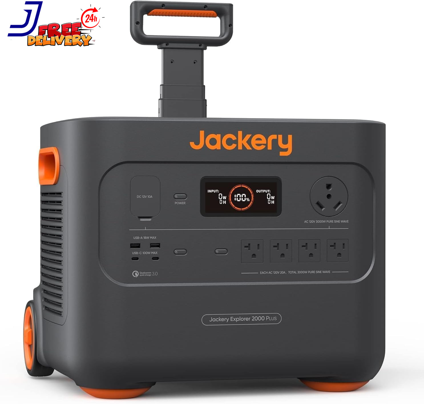 2000 plus Portable Power Station 2042Wh Lifepo4 Solar Generator 3000W AC Output