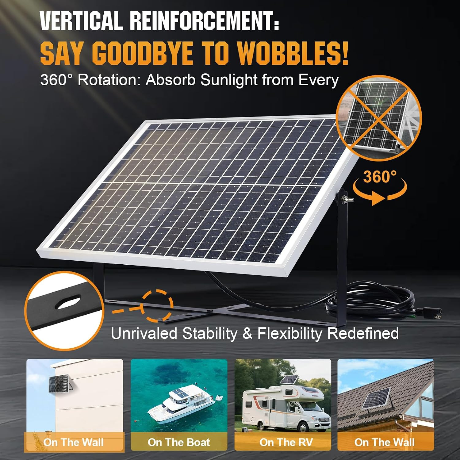 Solar Panel Kit 25W 12V Solar Battery Charger Trickle Maintainer, 25W Solar Pane