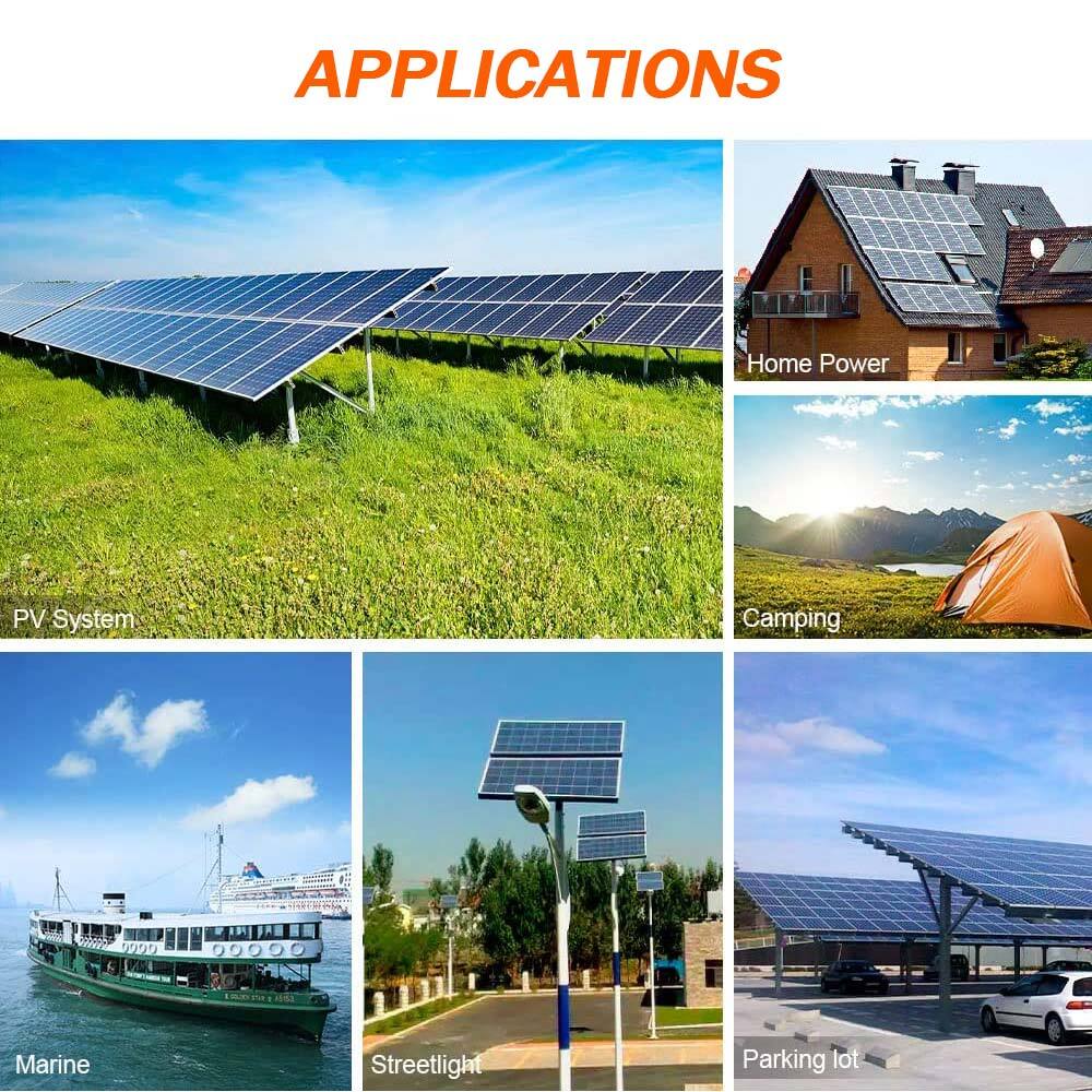 300W 12V Mono Solar Panel 300 Watt Off-Grid Power Home RV Camping Trailer Boat