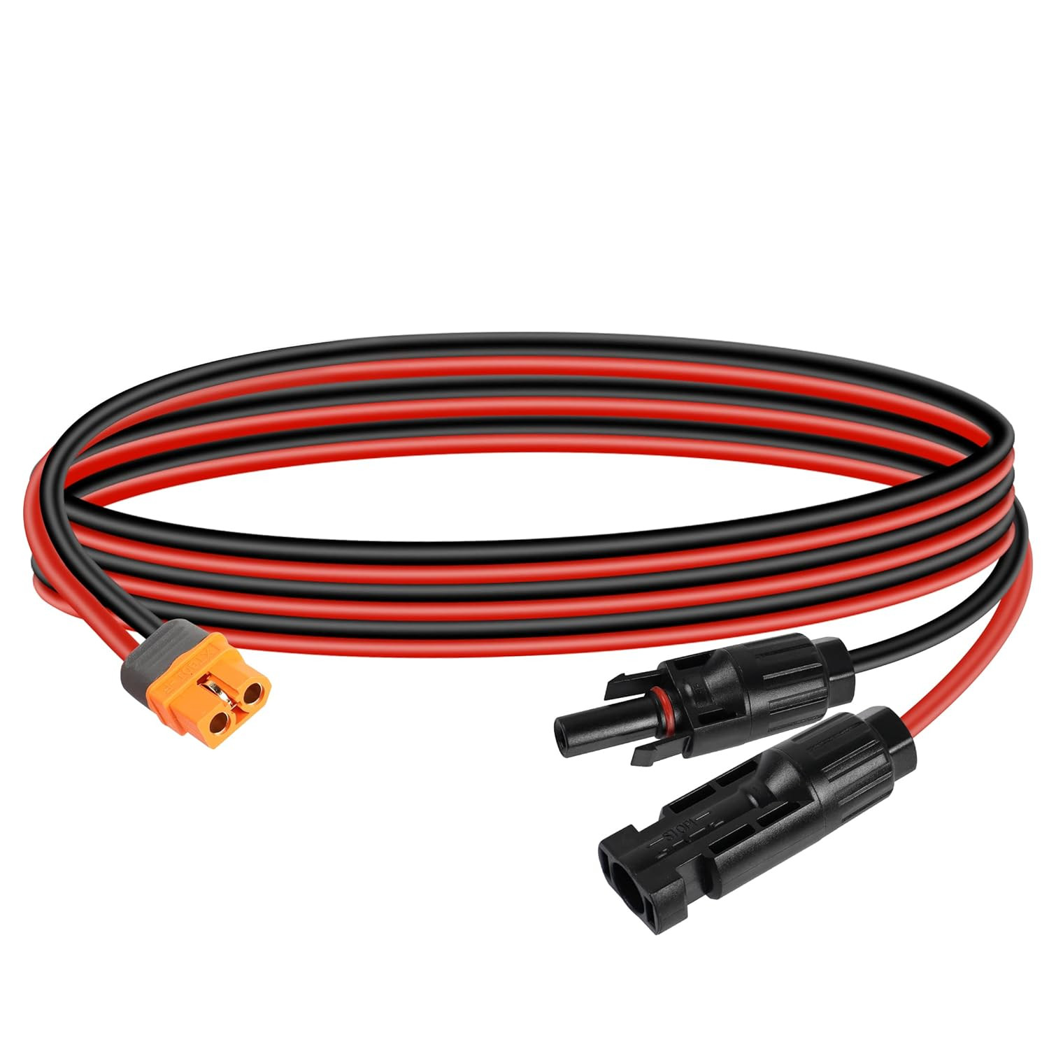 Solar to Xt60I Charging Cable 12AWG 1.5M Solar Plug to XT60 Socket Solar Connect