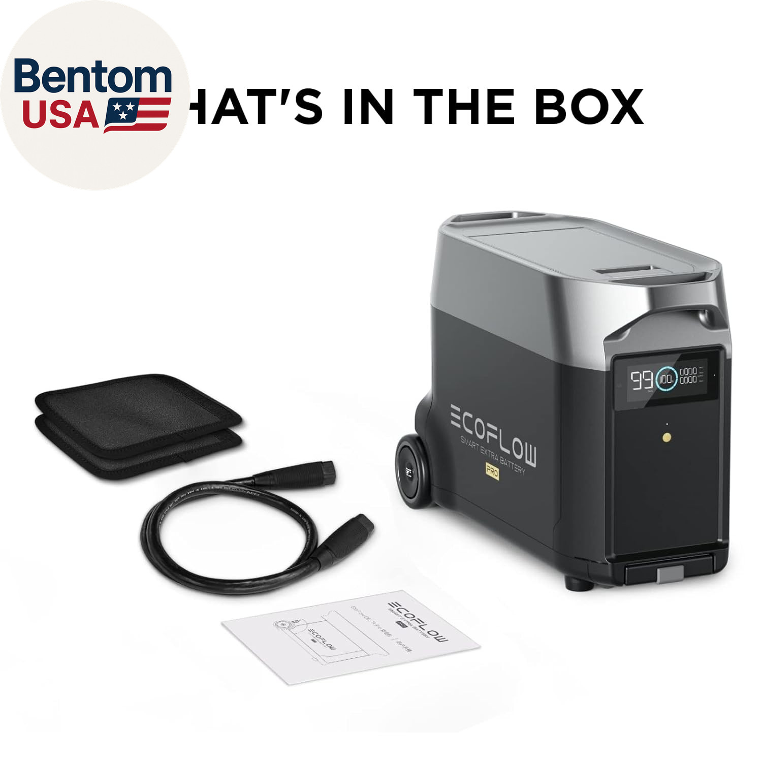 DELTA Pro Extra Battery 3600Wh, 2.7H to Full Charge, Battery Backup for Home Use