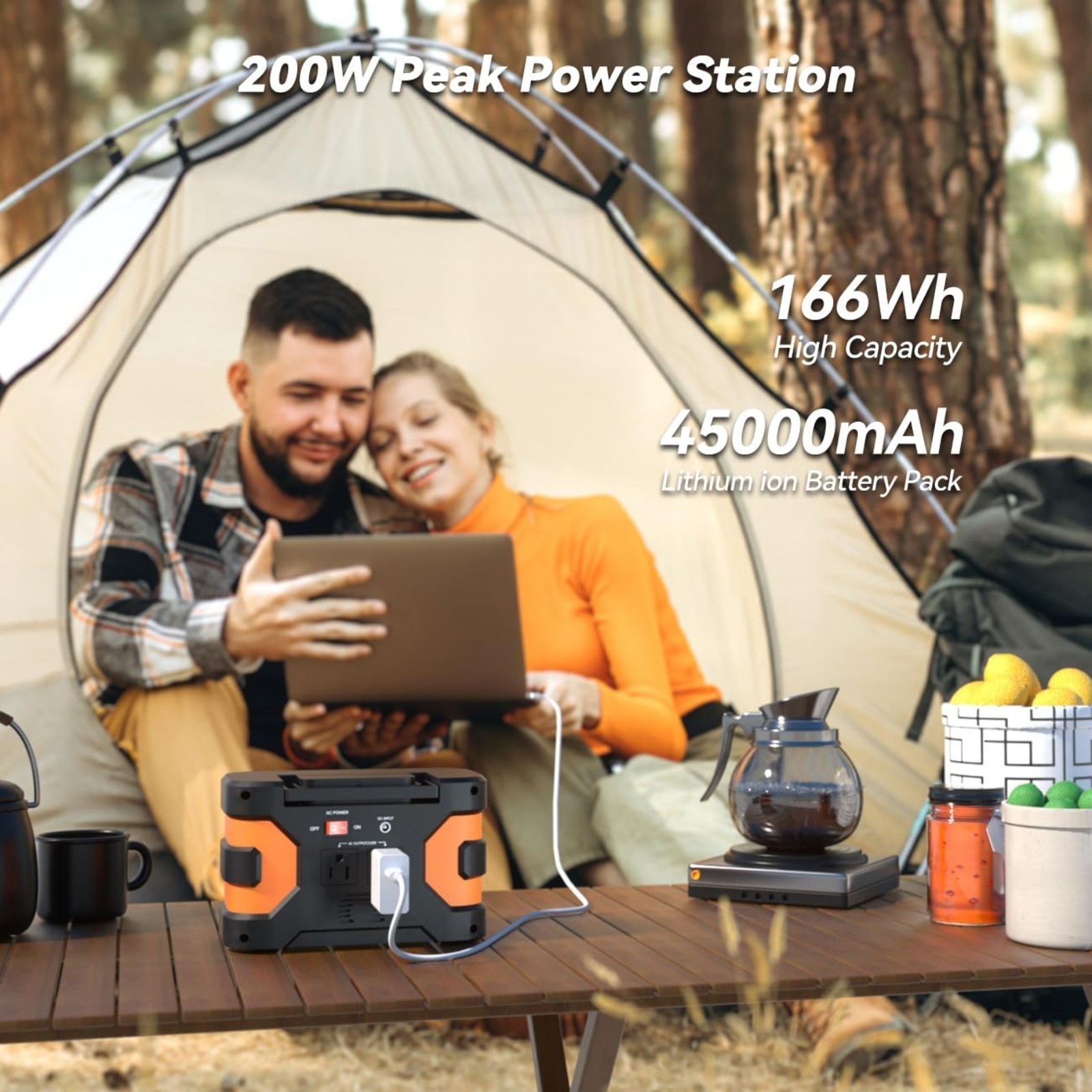 150W Solar Generator Portable Power Station with 100W Solar Panel for Outdoor