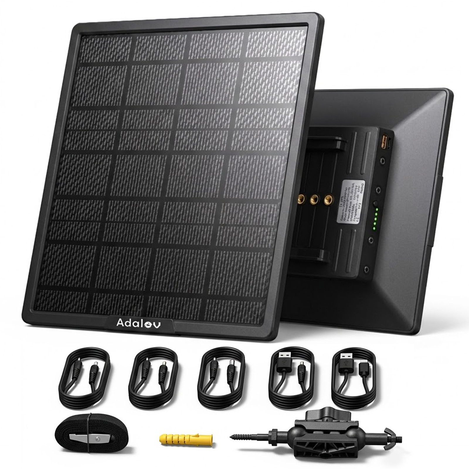 25000mAh 20W Solar Panel Kit 360° Mount for Security Trail Cameras WIFI Bridge