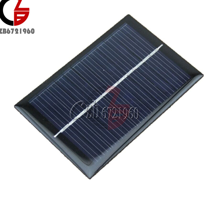 0.5V/6V 0.6W/1W 100mA Epoxy Cell Photovoltaic Battery Charger Solar Panel Module