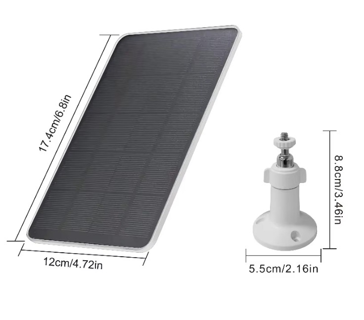 Solar Panel For CCTV Security Camera Type-C Port Charger Outdoor 10W5V