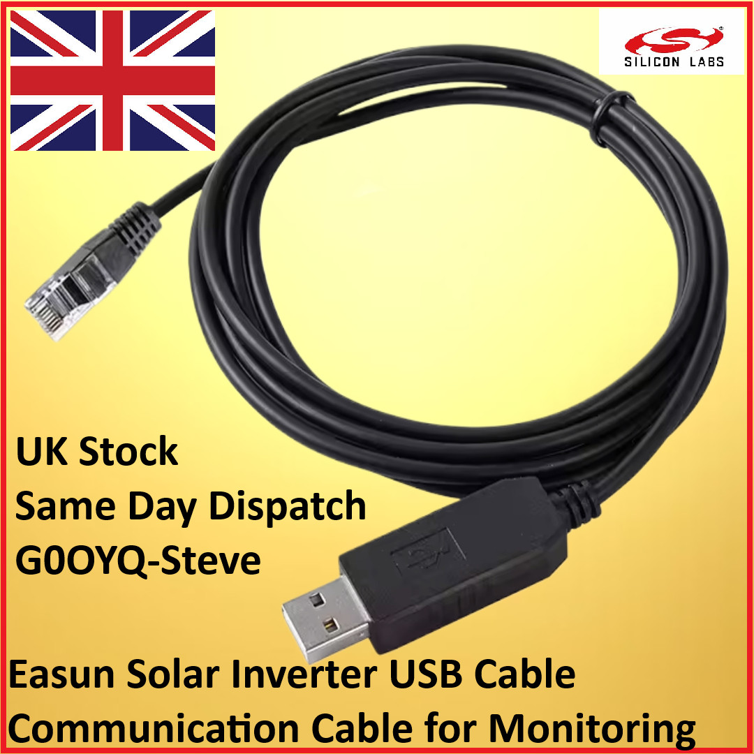 Easun Solar Inverter RS232 Serial PC USB Cable Communication And Monitoring 1.8m