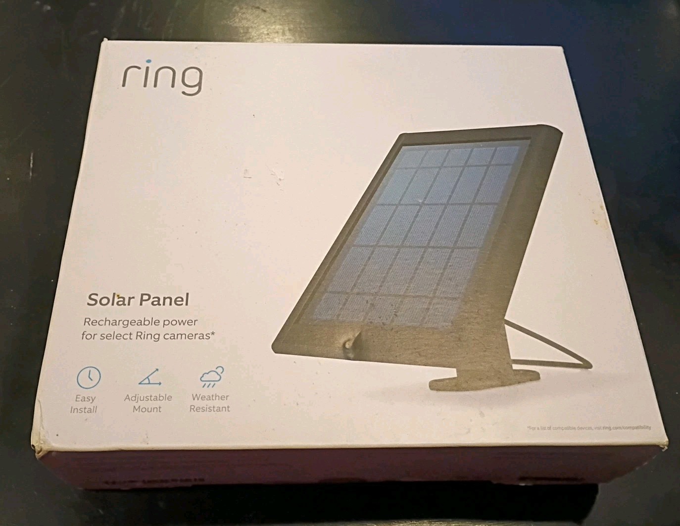 Ring Solar Panel Black