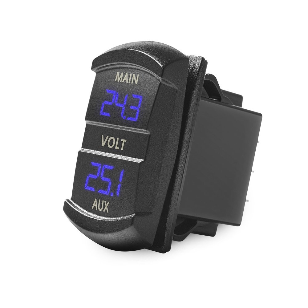 MICTUNING MIC-DV-077 LED Digital Panel Double 1.67 cubic inches, Blue
